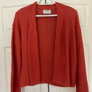 Orange Knitted Cardigan - size XS